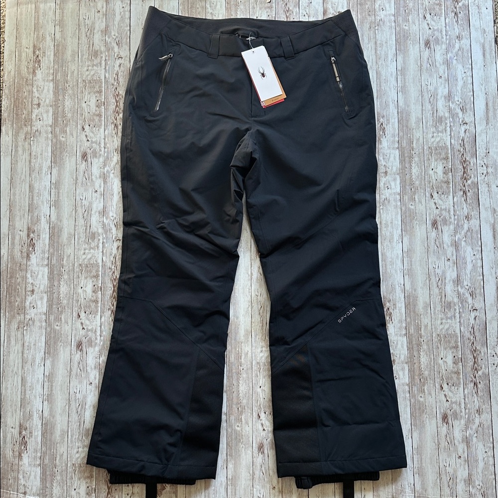 Spyder Winner Ski Pants Snowboard Plus Size 18 Black Womens Waterproof Warm Snow